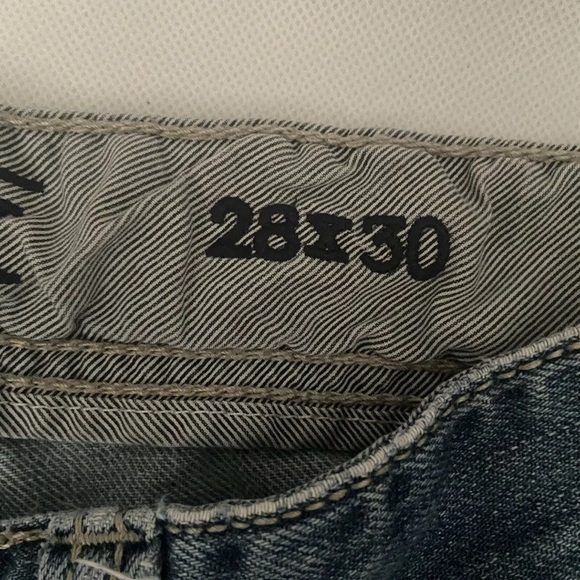 Buckle Black 3 FIT Jeans Mens 28 Denim Low Rise Thick Stitch Bootcut Medium Wash - Picture 4 of 11